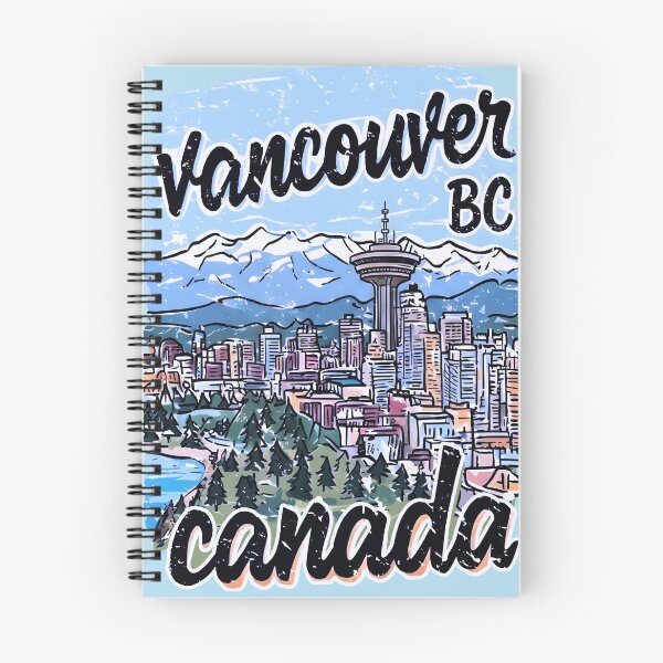 Item preview, Vancouver Canada Retro Skyline Blue Cityscape Cute BC  designed and sold by HowToCanadian.