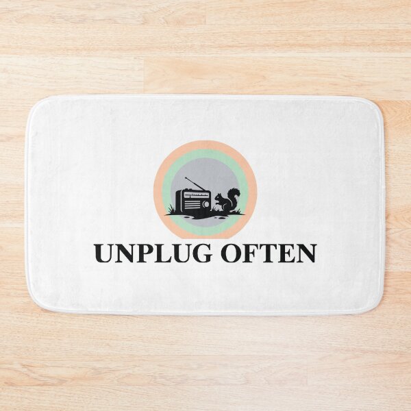 Item preview, Unplug Often - Vintage Radio And Squirrel Nature Design designed and sold by ArcApparel2020.