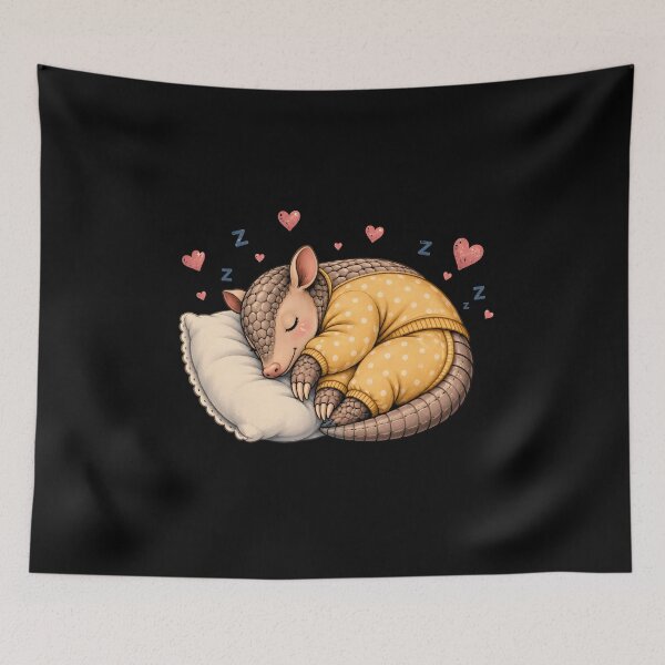 Item preview, Sleepy Armadillo Pajama designed and sold by zoes-ink.