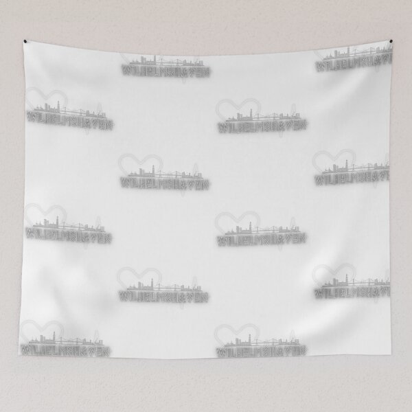 Item preview, Wilhelmshaven Skyline Retro Design | Maritime Port City Motif designed and sold by EmmaEddyStore.