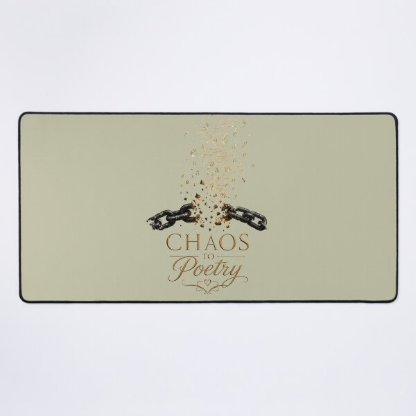 Item preview, Chaos To Poetry, Emotional Healing Typography Design designed and sold by JagrDesigns.