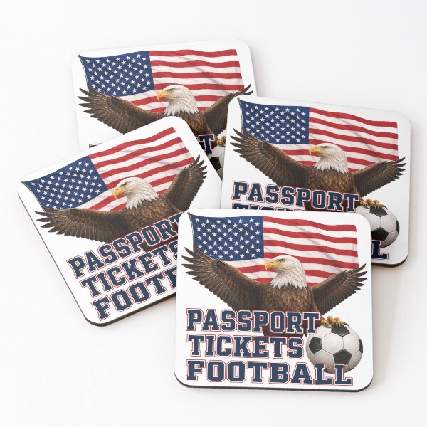 Item preview, USA Passport Tickets Football Fan Design designed and sold by OfficeFighter.