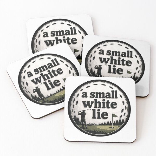 Item preview, A Small White Lie Funny Vintage Golf Humor Design designed and sold by GREENSandGRACE.