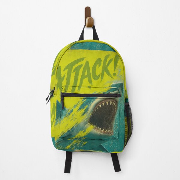 Item preview, Teal Attack — Retro Shark poster designed and sold by Jandedan.