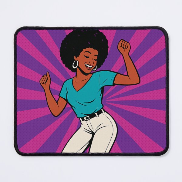 Item preview, Pop Art Dance Pink and Purple Edition - Retro Afro Disco Soul Art designed and sold by Megan-Alice.