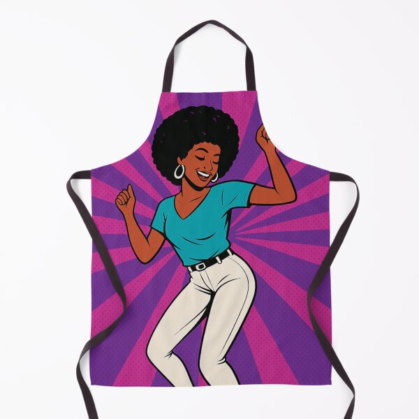 Item preview, Pop Art Dance Pink and Purple Edition - Retro Afro Disco Soul Art designed and sold by Megan-Alice.