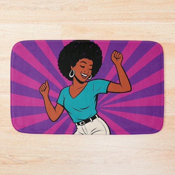 Item preview, Pop Art Dance Pink and Purple Edition - Retro Afro Disco Soul Art designed and sold by Megan-Alice.