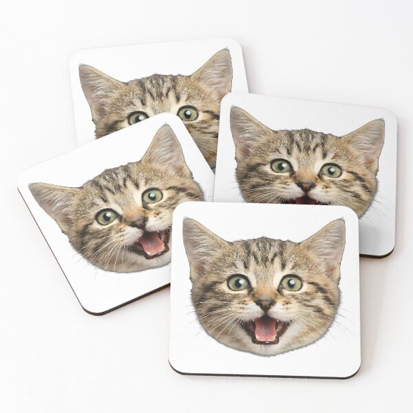 Item preview, Happy Cat – Super Excited Expressive Kitten designed and sold by Happy_Animal.