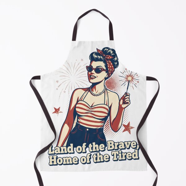Item preview, Retro Patriotic Pinup - Home of the Tired designed and sold by seven things shop.