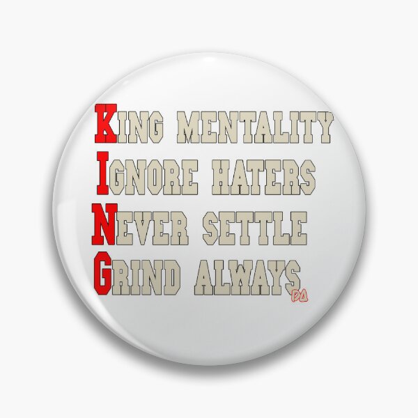 Item preview, KING Mentality Acronym Motivational Quote Varsity Typography Streetwear Graphic designed and sold by DesignArtist.ia.