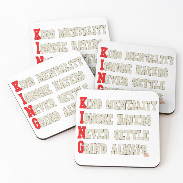 Item preview, KING Mentality Acronym Motivational Quote Varsity Typography Streetwear Graphic designed and sold by DesignArtist.ia.