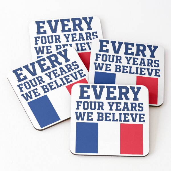 Item preview, France Every Four Years We Believe Football Fan Design designed and sold by OfficeFighter.