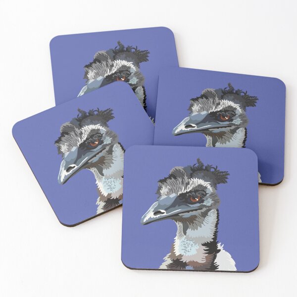Item preview, Emu Australian Wildlife Bird Illustration designed and sold by PrettylittlepastelUk.