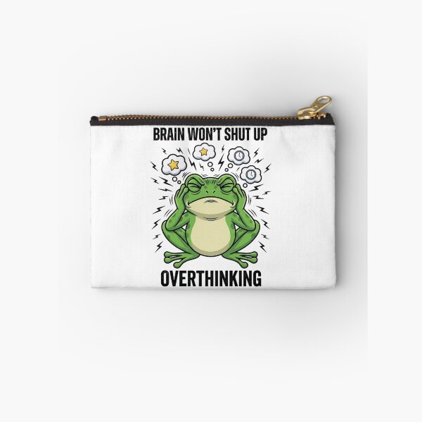 Item preview, Brain Won’t Shut Up Overthinking Frog Shirt – Funny Anxiety Meme Tee designed and sold by ZyxDes.