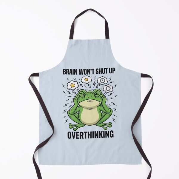 Item preview, Brain Won’t Shut Up Overthinking Frog Shirt – Funny Anxiety Meme Tee designed and sold by ZyxDes.