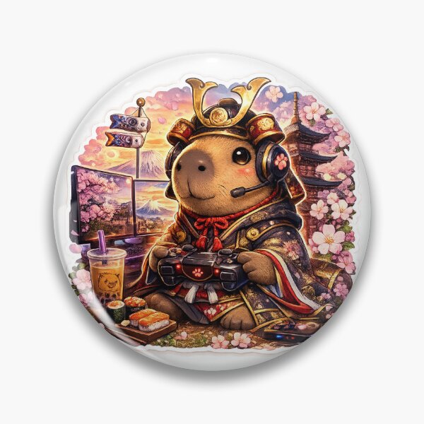 Item preview, Capybara Gaming Cartoon Design Japan  designed and sold by Aramdesing.