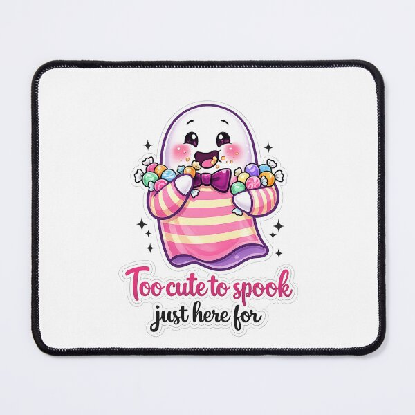Item preview, Too Cute To Spook – Kawaii Candy Ghost Shirt designed and sold by Red66circle.
