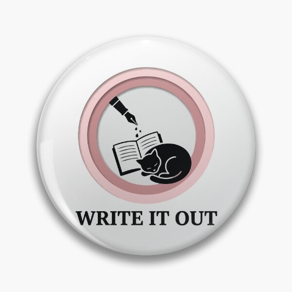 Item preview, Write It Out - Fountain Pen & Calming Cat Journaling Art designed and sold by Arc2020.