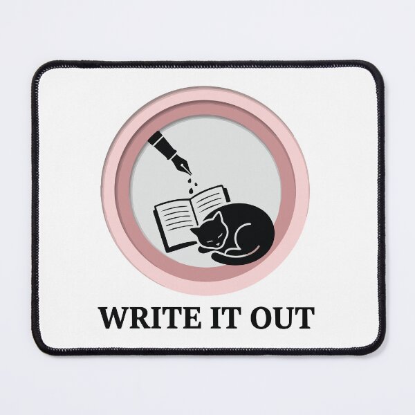 Item preview, Write It Out - Fountain Pen & Calming Cat Journaling Art designed and sold by ArcApparel2020.