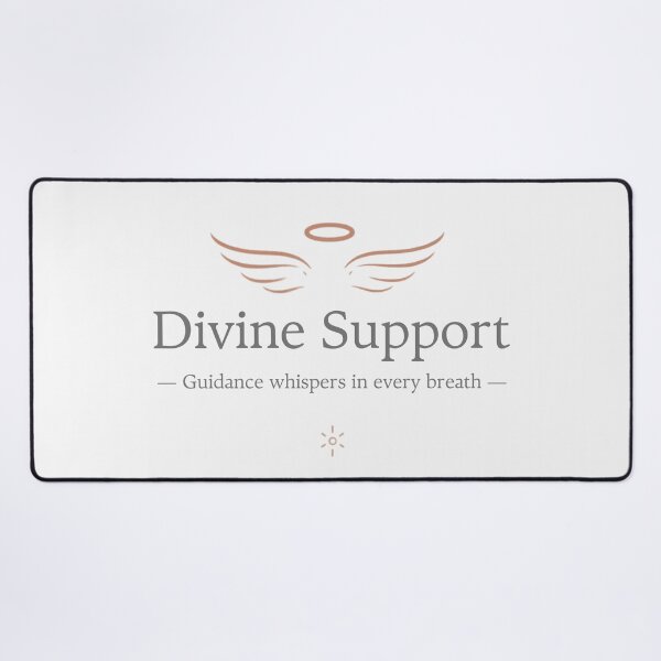Item preview, Divine Support – Guidance Whispers in Every Breath Spiritual Typography Design designed and sold by CosmicQuietLab.
