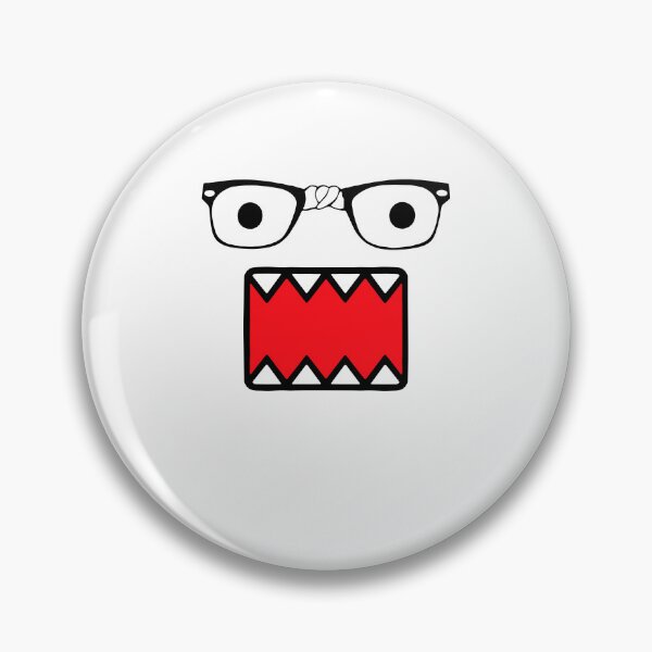 Item preview, Broken Glass Domo Face Nerd Monster Geek Cartoon designed and sold by jinajinawoodood.