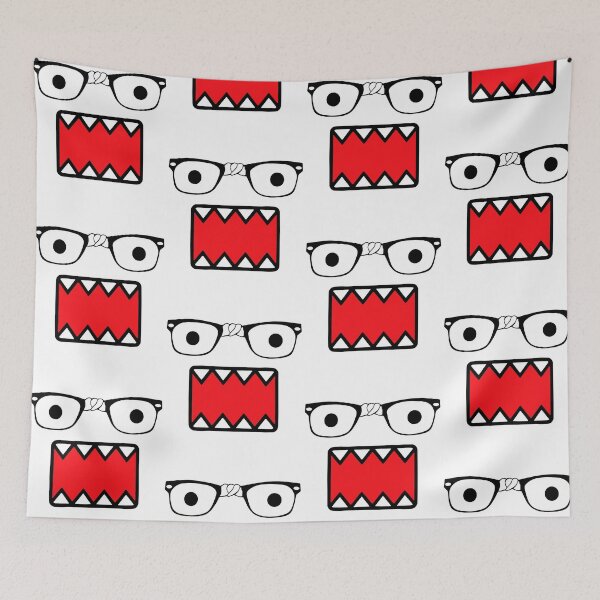 Item preview, Broken Glass Domo Face Nerd Monster Geek Cartoon designed and sold by jinajinawoodood.