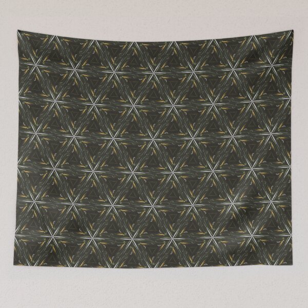 Item preview, Verdant Prism Flux – Geometric Seamless Pattern designed and sold by Pattern Fusion Creations.