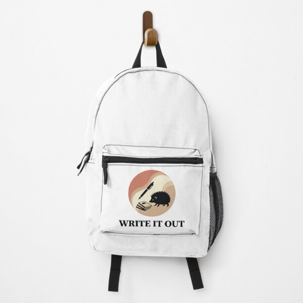 Item preview, Write It Out - Grounded Hedgehog & Pen Slow Living Graphic designed and sold by ArcApparel2020.