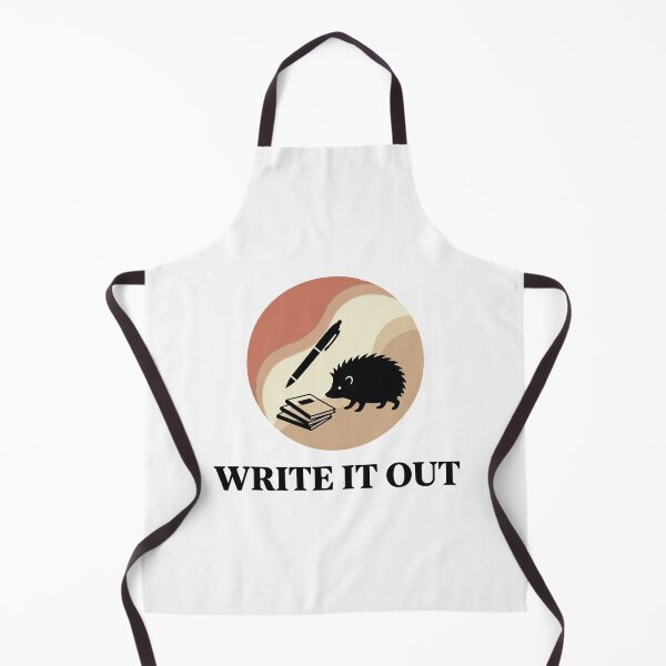 Item preview, Write It Out - Grounded Hedgehog & Pen Slow Living Graphic designed and sold by ArcApparel2020.
