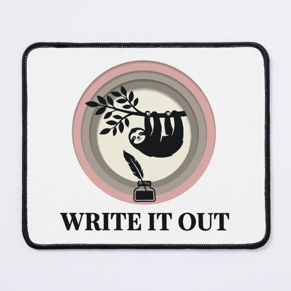 Item preview, Write It Out - Relaxing Sloth & Ink Pot Cozy Journaling designed and sold by Arc2020.
