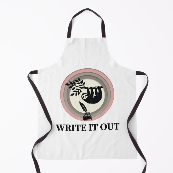 Item preview, Write It Out - Relaxing Sloth & Ink Pot Cozy Journaling designed and sold by ArcApparel2020.