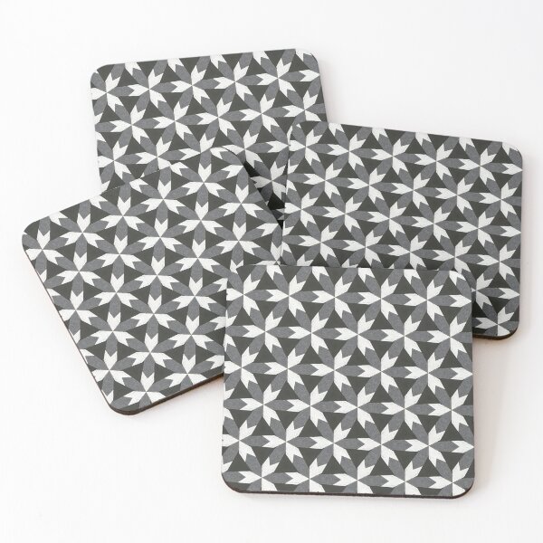 Item preview, Monochrome Star Pinwheel – Geometric Seamless Pattern designed and sold by Pattern Fusion Creations.