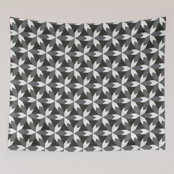 Item preview, Monochrome Star Pinwheel – Geometric Seamless Pattern designed and sold by Pattern Fusion Creations.