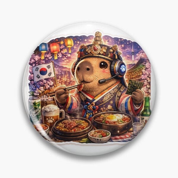 Item preview, Capybara Gaming Cartoon Design korea designed and sold by Aramdesing.