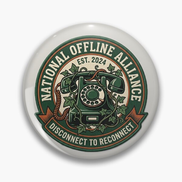 Item preview, National Offline Alliance Disconnect To Reconnect Vintage Patch designed and sold by PixelQ.