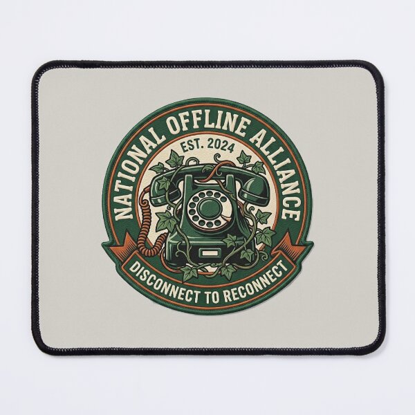 Item preview, National Offline Alliance Disconnect To Reconnect Vintage Patch designed and sold by PixelQ.