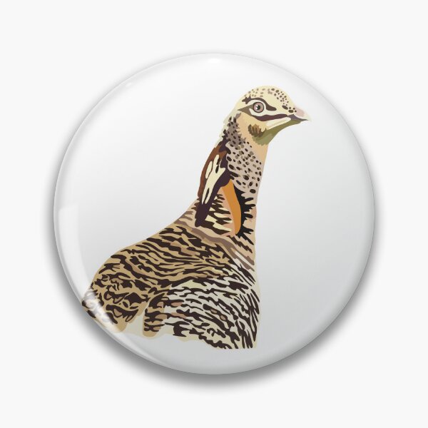 Item preview, Prairie Chicken Grassland Bird Illustration designed and sold by PrettylittlepastelUk.