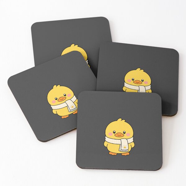 Item preview, Cozy Scarf Duck – Kawaii Yellow Chick Illustration Main designed and sold by Rough Pixel.