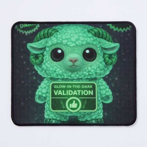 Item preview, Glow-in-the-Dark Validation Sheep | Funko Flock Parody designed and sold by Thpoar.