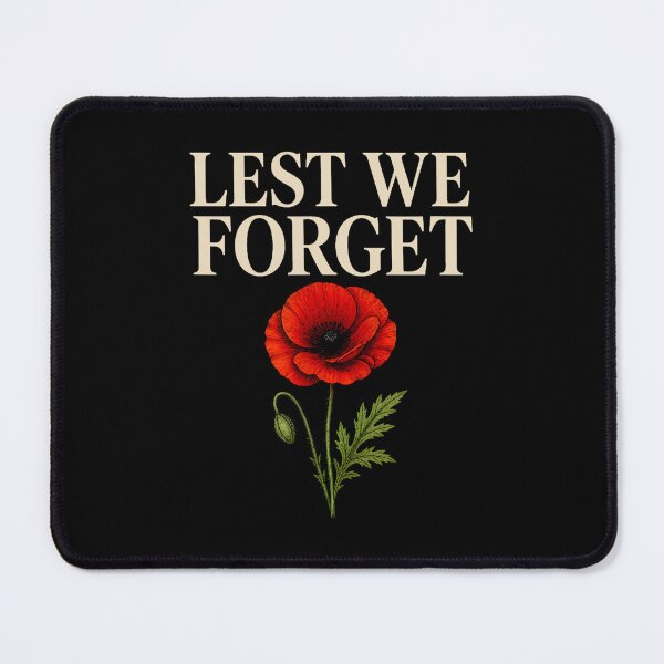 Item preview, Lest We Forget Remembrance Poppy Flower Memorial Design designed and sold by jinajinawoodood.