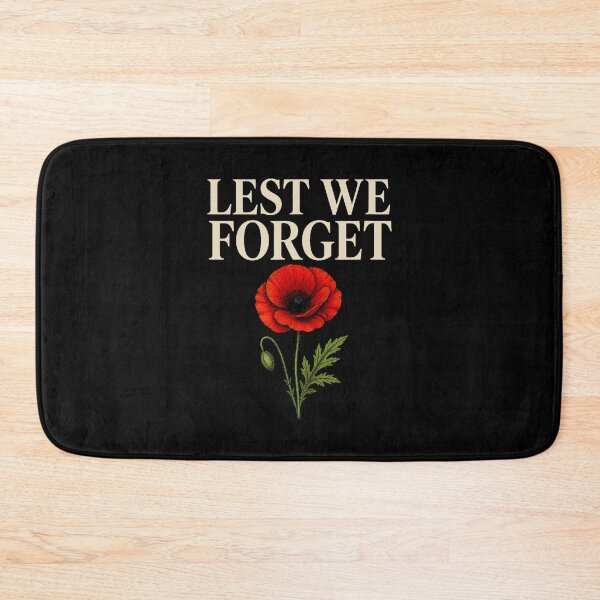 Item preview, Lest We Forget Remembrance Poppy Flower Memorial Design designed and sold by jinajinawoodood.