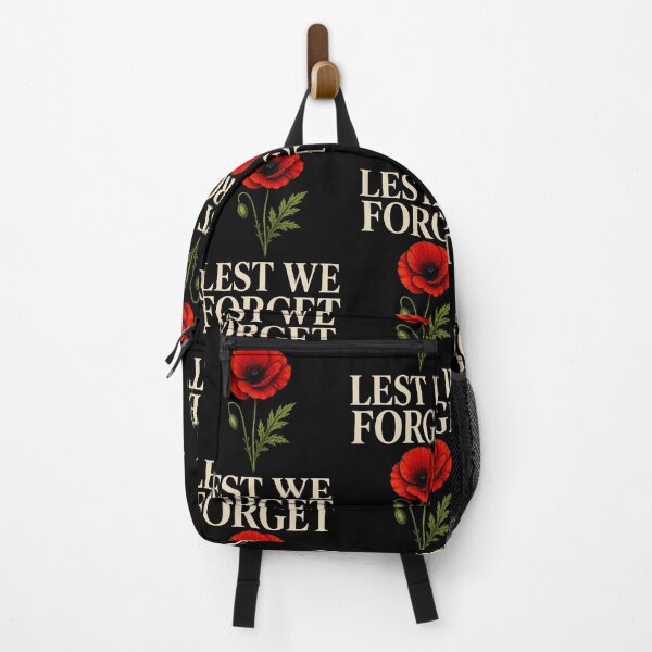 Item preview, Lest We Forget Remembrance Poppy Flower Memorial Design designed and sold by jinajinawoodood.