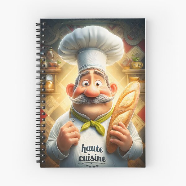 Item preview, Cheerful Chef with Bread and Haute Cuisine Theme designed and sold by Artessie.