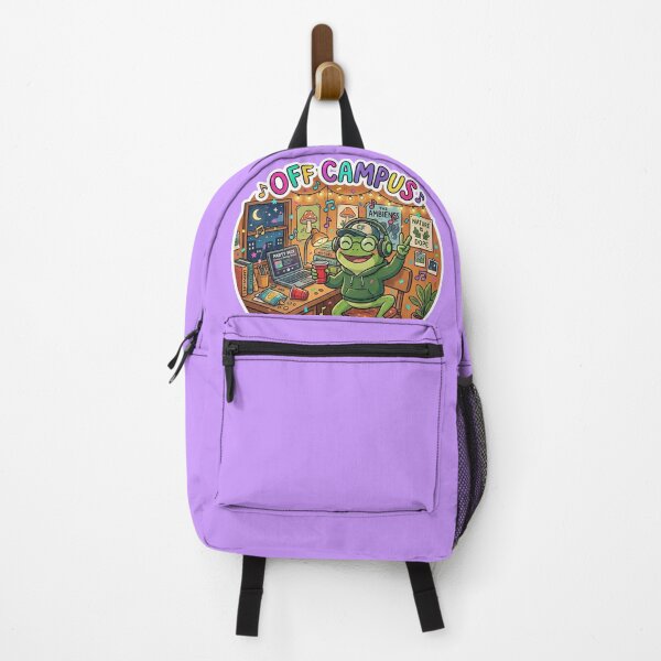 Item preview, OFF CAMPUS Party Frog – Funny College Cartoon Party Aesthetic designed and sold by ArtsyExplorer.