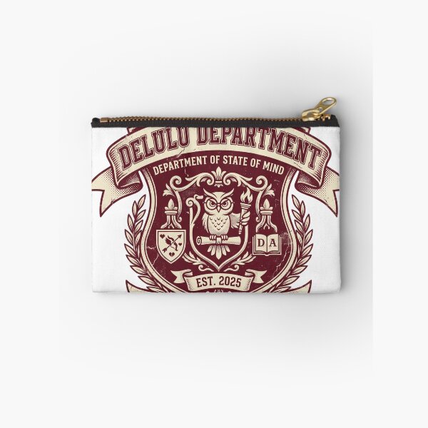 Item preview, Delulu Department Fake University Crest Funny Y2K College Girlie Tee designed and sold by afarkar.