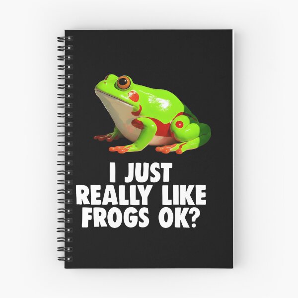 Item preview, I Just Really Like Frogs OK Sticker - Realistic Tree Frog T-Shirt designed and sold by ZyxDes.