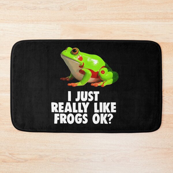 Item preview, I Just Really Like Frogs OK Sticker - Realistic Tree Frog T-Shirt designed and sold by ZyxDes.
