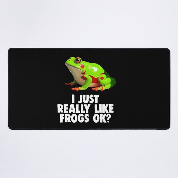 Item preview, I Just Really Like Frogs OK Sticker - Realistic Tree Frog T-Shirt designed and sold by ZyxDes.