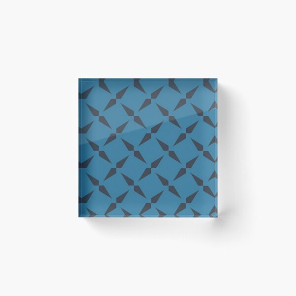 Item preview, Digital Shards – Blue & Black Tech Pattern designed and sold by Pattern Fusion Creations.