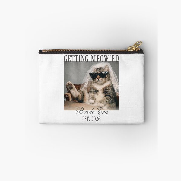 Item preview, Bride Era Cat Bride Shirt Getting Meowied Tee Funny Engagement Shirt Bachelorette Outfit Est 2026 designed and sold by LessIsLoud.